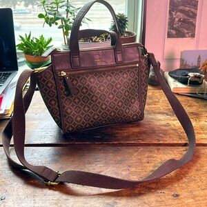 Fossil Brown Shoulder Bag